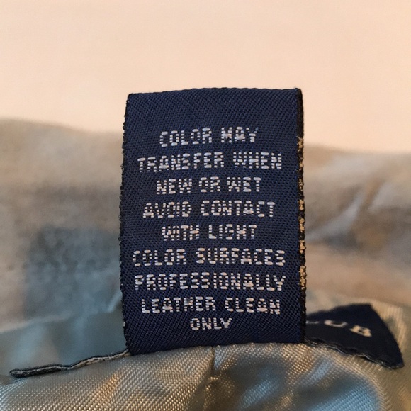 Powder blue suede zip up Charter Club collared jacket. Size M. Fully lined. - Picture 5 of 6